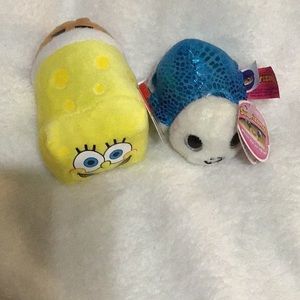 Sponge Bob and Turtle small plushies💙💛